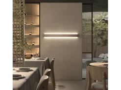 Aplique de pared RETT de estilo moderno - Longitud 25 cm - LED SMD 8W - 790lm -3K - up&down - aluminio - bronce - IP20