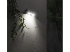 Aplique de Pared Solar LED 2 Luces con Sensor Crepuscular y Movimiento Negro 7500K 20000H 7hSevenOn