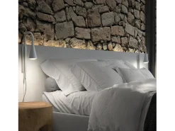 Aplique de pared TEAR estilo moderno - GU10 20W - cable 2 metros- on&off - acero y negro