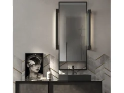 Aplique de pared TILT estilo moderno - L.60 cm- LED SMD 18W - 2165 lm y 4K 270 grados - aluminio y negro - IP44