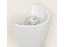 Aplique de Pared Yeso Dupmy Torch Blanco