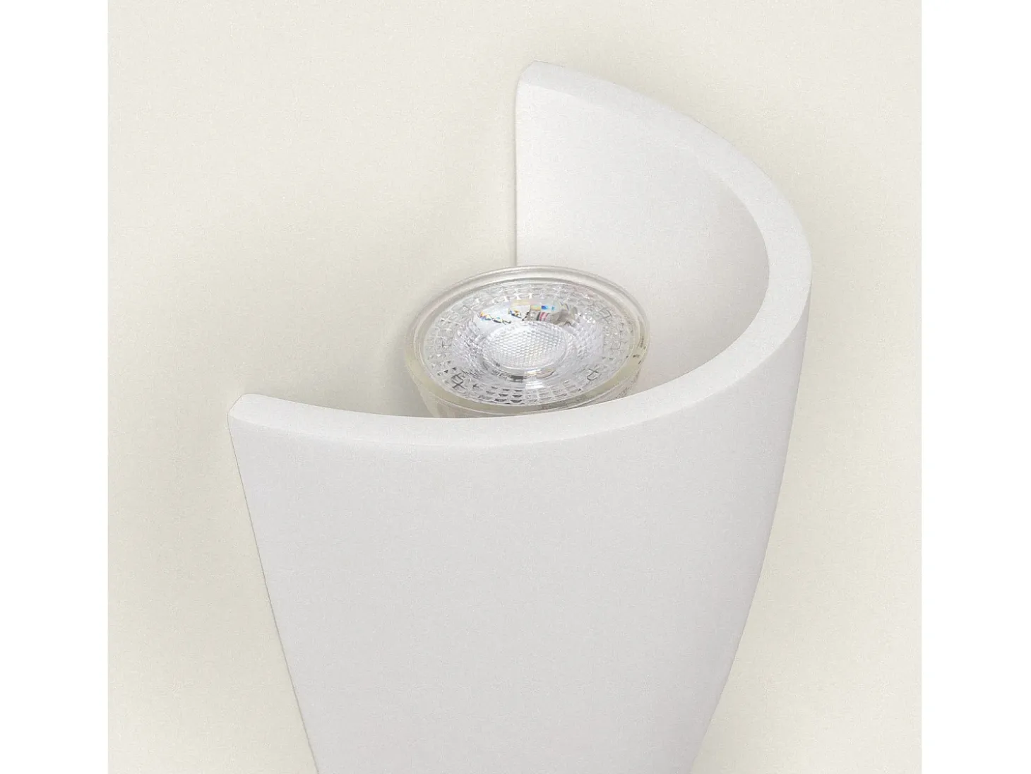 Aplique de Pared Yeso Dupmy Torch Blanco