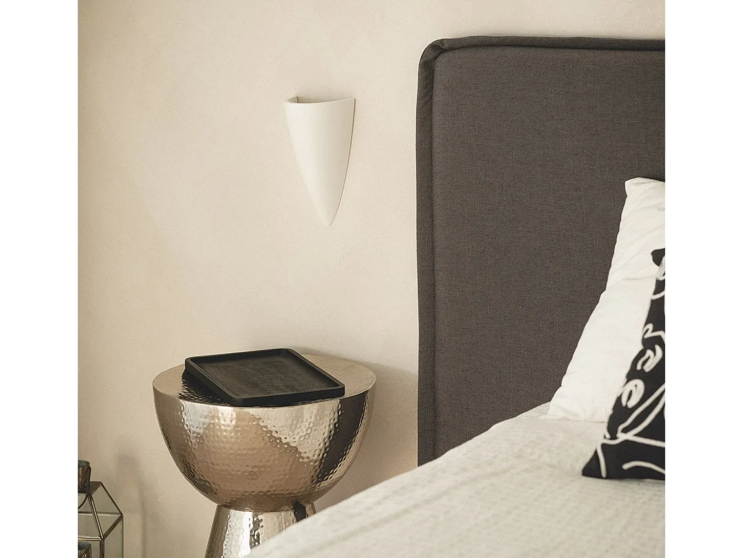 Aplique de Pared Yeso Dupmy Torch Blanco