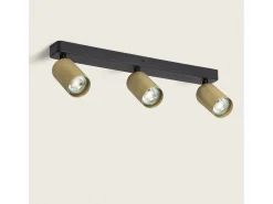 Aplique de Techo Aluminio Breixo 3 Focos Dorado