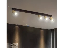 Aplique de Techo Aluminio Breixo 4 Focos Dorado