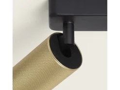 Aplique de Techo Aluminio Breixo 4 Focos Dorado