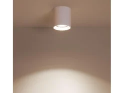 Aplique de Techo Blanco con Bombilla GU10 Space 2700K Blanco Cálido