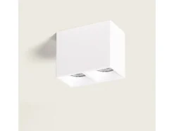 Aplique de Techo Cuadrado Doble Traxim Blanco