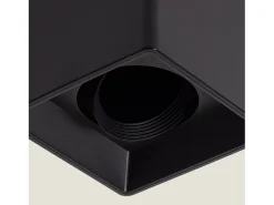 Aplique de Techo Cuadrado Space Negro