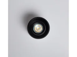 Aplique de Techo Negro con Bombilla GU10 Space 2700K Blanco Cálido