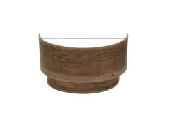 Aplique De Una Luz Modelo Doble Smile Color Madera