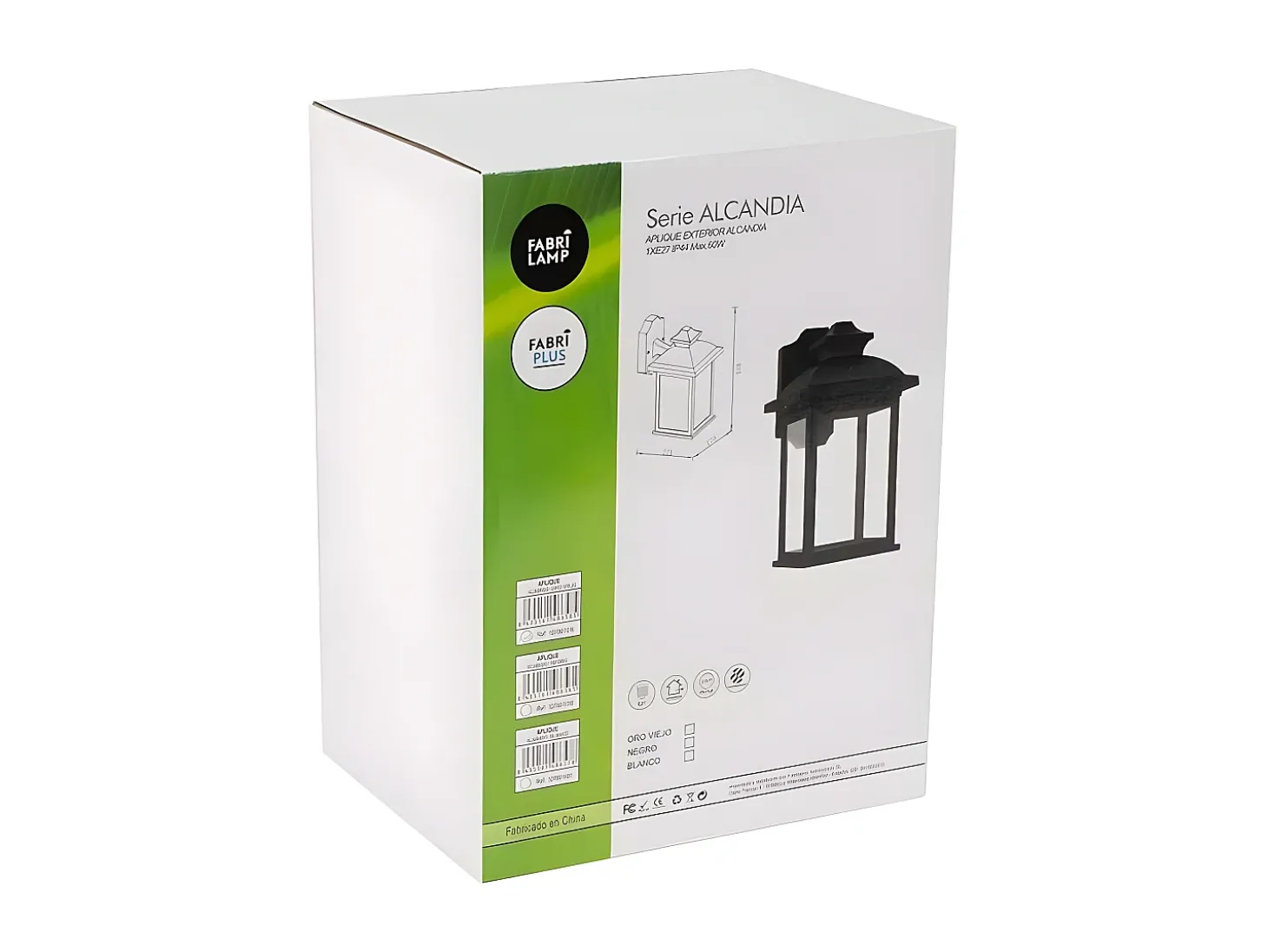 Aplique Exterior De La Serie Alcandia Blanco Ip44