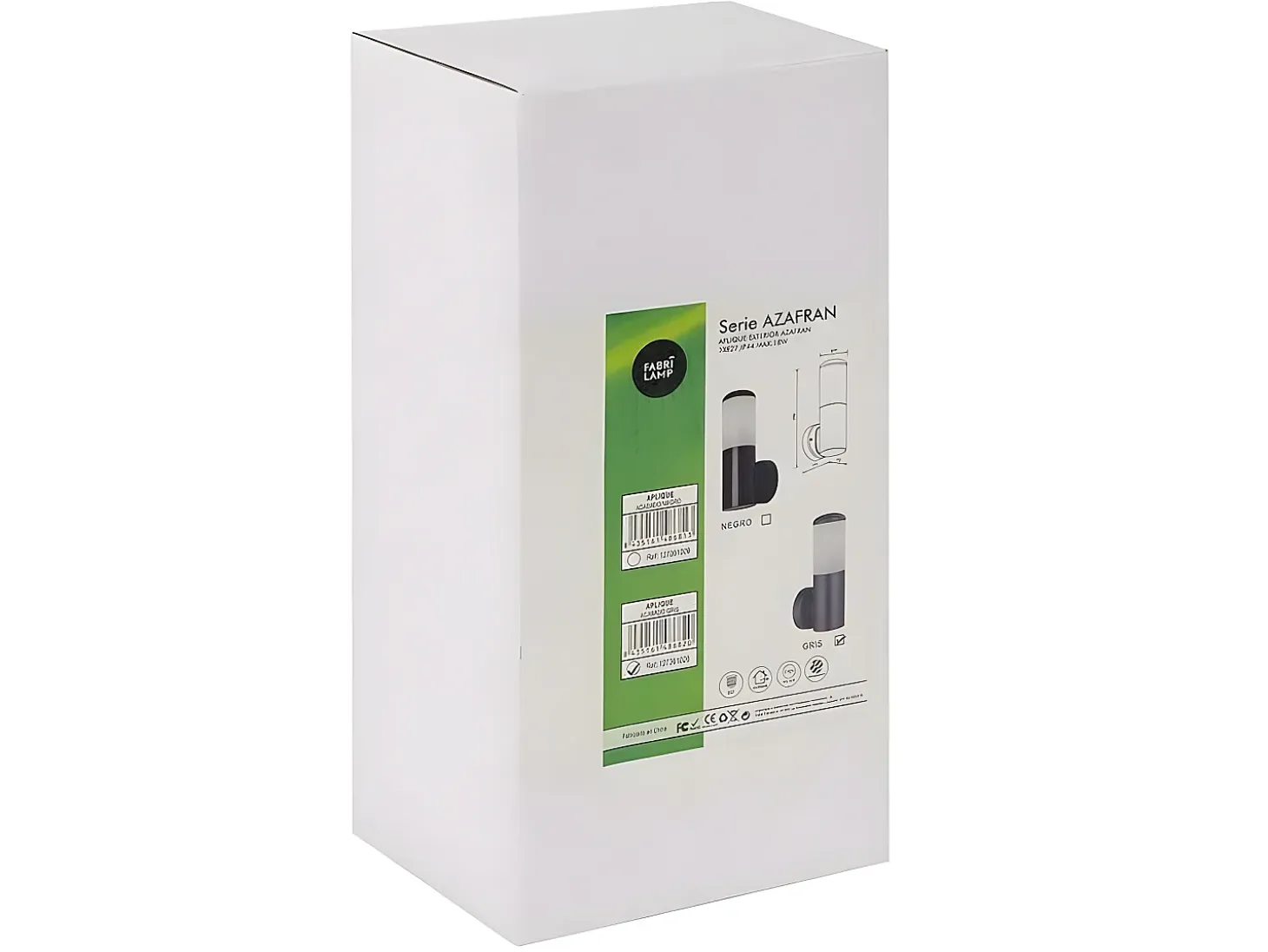 Aplique Exterior Azafran 1 Luz Negro Ip44