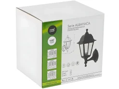 Aplique Exterior De La Sserie Albahaca Negro
