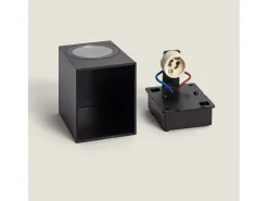 Aplique Exterior de Pared Miseno Negro Negro