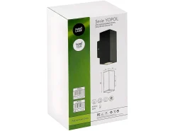 Aplique Exterior Yopol Doble Iluminacion, Negro,