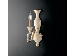 Aplique Fiorenza en madera marfil y pan de oro 1 luz .12 P.21 BL172-AP1-AV
