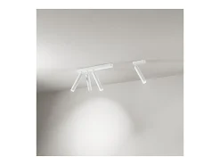 Aplique LED 3 luces BAMBU orientable cilíndrico Blanco Perenz