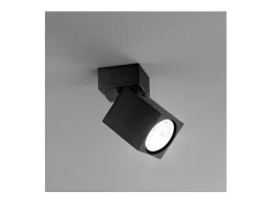 Aplique LED cuadrado orientable CONNECT Negro 1xGu10 Perenz