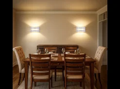 Aplique LED de pared para interiores Nettlife blanco - Diseño moderno, 3000 K, 5 W, iluminación de pared blanca cálida, iluminación vertical y horizontal.
