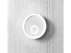 Aplique LED Melania 50W blanco, 2260lm, luz natural 4000K, aluminio y metacrilato satinado, IP20, diseño moderno d.50cm