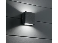 Aplique LED para exterior Cubic Up & Down blanco IP65, 3000K
