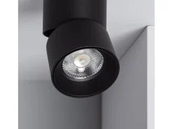 Aplique LED 7W Aluminio Circular Negro New Onuba 2700K Blanco Cálido