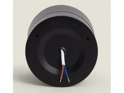 Aplique LED 30W de Aluminio Circular Negro New Onuba 2700K Blanco Cálido