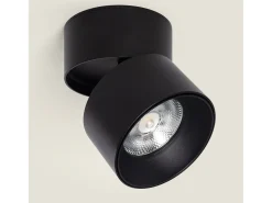 Aplique LED 30W de Aluminio Circular Negro New Onuba 2700K Blanco Cálido