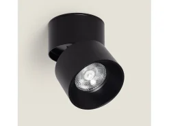 Aplique LED 15W de Aluminio Circular Negro New Onuba 4000K Blanco Neutro