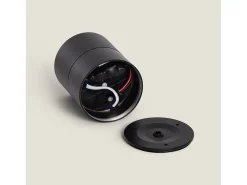 Aplique LED 15W de Aluminio Circular Negro New Onuba 5000K Blanco Frío