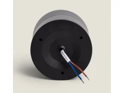 Aplique LED 15W de Aluminio Circular Negro New Onuba 2700K Blanco Cálido