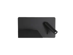 Aplique Negro Modelo Miguel Angel Foco Orientable.