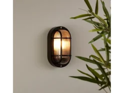 Aplique Oval para Exterior Kildare Negro