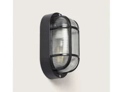 Aplique Oval para Exterior Kildare Negro