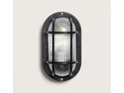 Aplique Oval para Exterior Kildare Negro