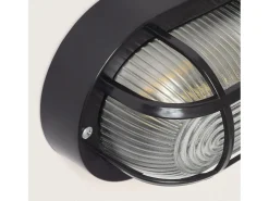 Aplique Oval para Exterior Kildare Negro