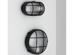 Aplique Oval Rejilla Negro