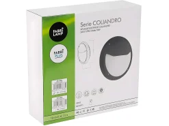 Aplique Para Exterior Modelo Coliandro Acabado Gris Ip65