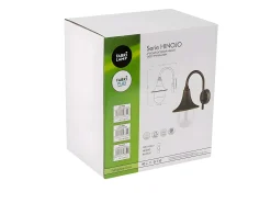 Aplique Para Terraza O Jardin Hinojo Negro Ip44,