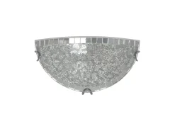 Aplique Semi Circular Mosaico Color Cromo Modelo Tenor 1xe27