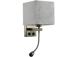 Aplique Serie Stephen Doble Encendido Cuero/pantalla Beis