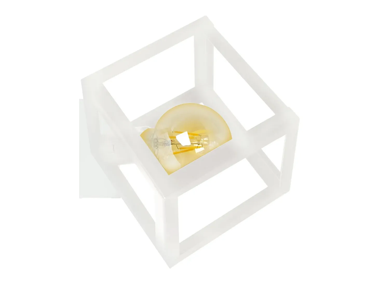 Aplique TOSEL ,metal,Blanco,A30xD27xP27cm