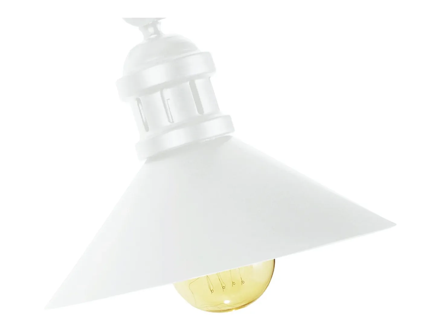 Aplique TOSEL ,metal,Blanco,A19xD20xP37cm