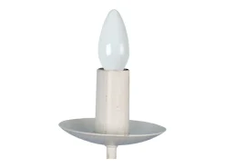 Aplique TOSEL ,metal,Blanco , A29xD18xP12cm
