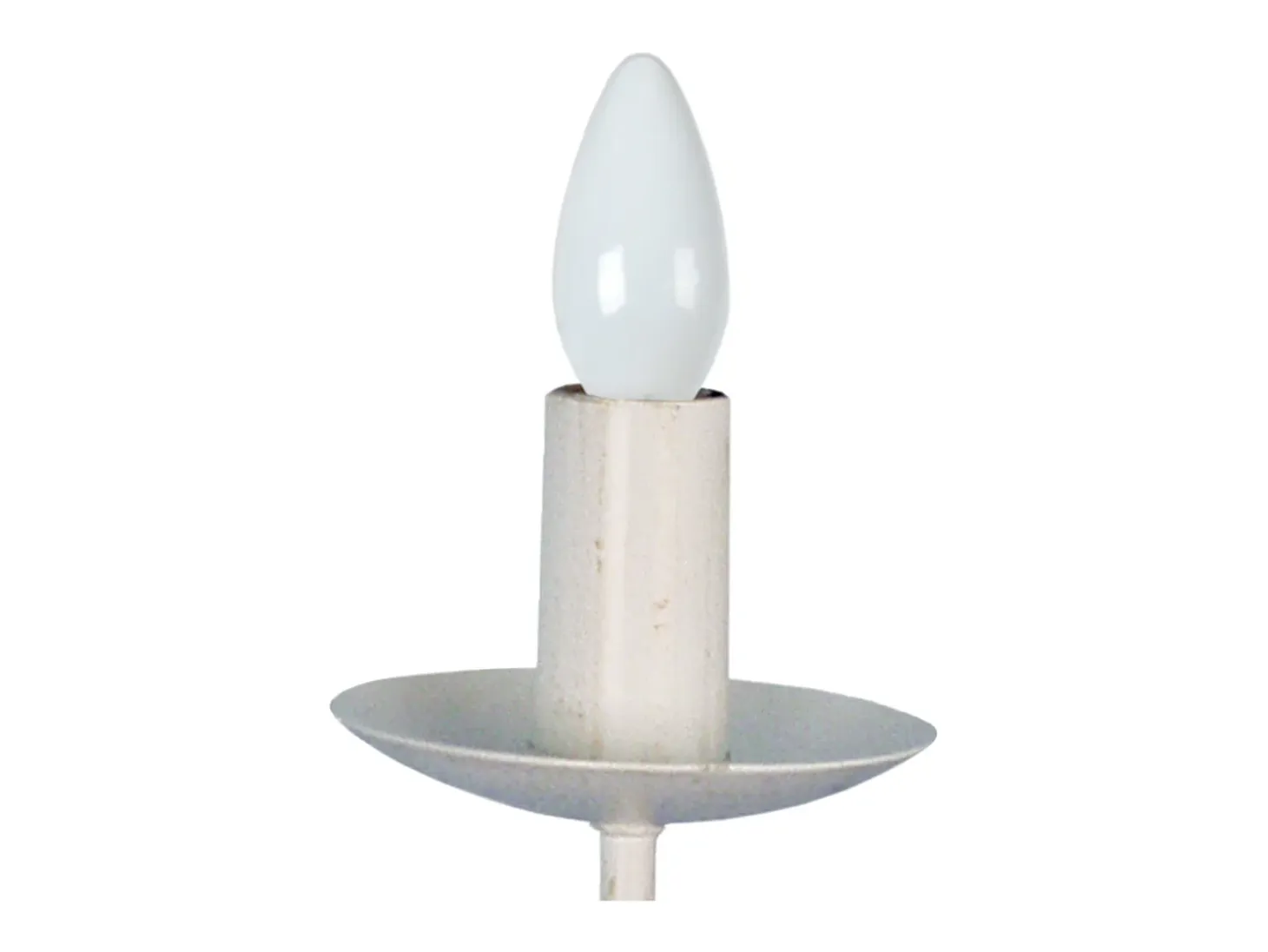 Aplique TOSEL ,metal,Blanco , A29xD18xP12cm