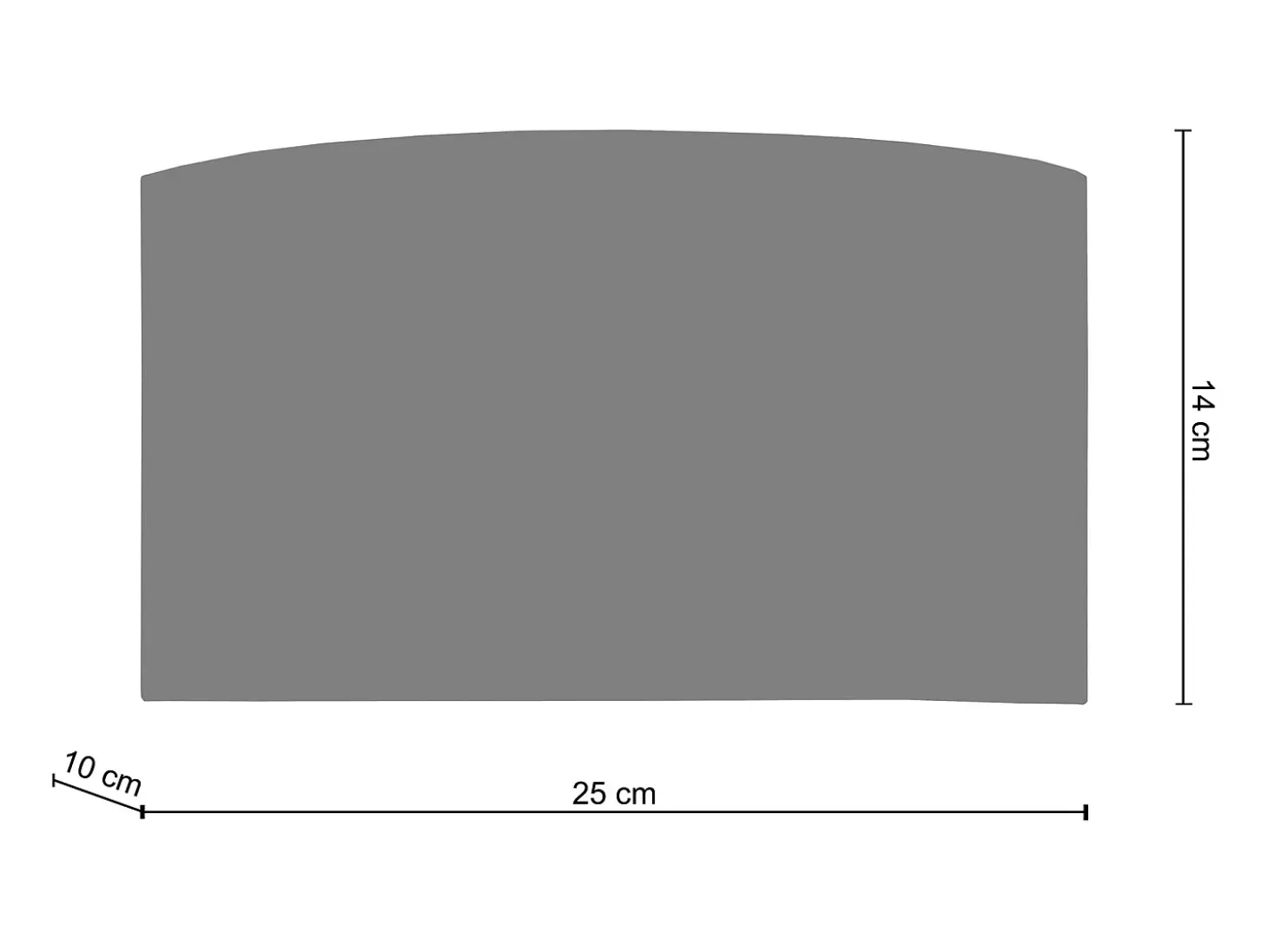 Aplique TOSEL ,metal,Gris ,A10xD14xP25cm