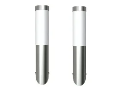 Apliques de exterior 2 unidades acero inoxidable ES820845