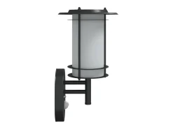 Apliques de exterior con sensor 2 uds acero inoxidable negro ES244276
