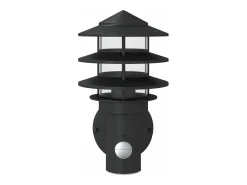 Apliques de exterior con sensor 2 uds acero inoxidable negro ES959369